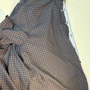 Gray Patterned Wrap Shirt